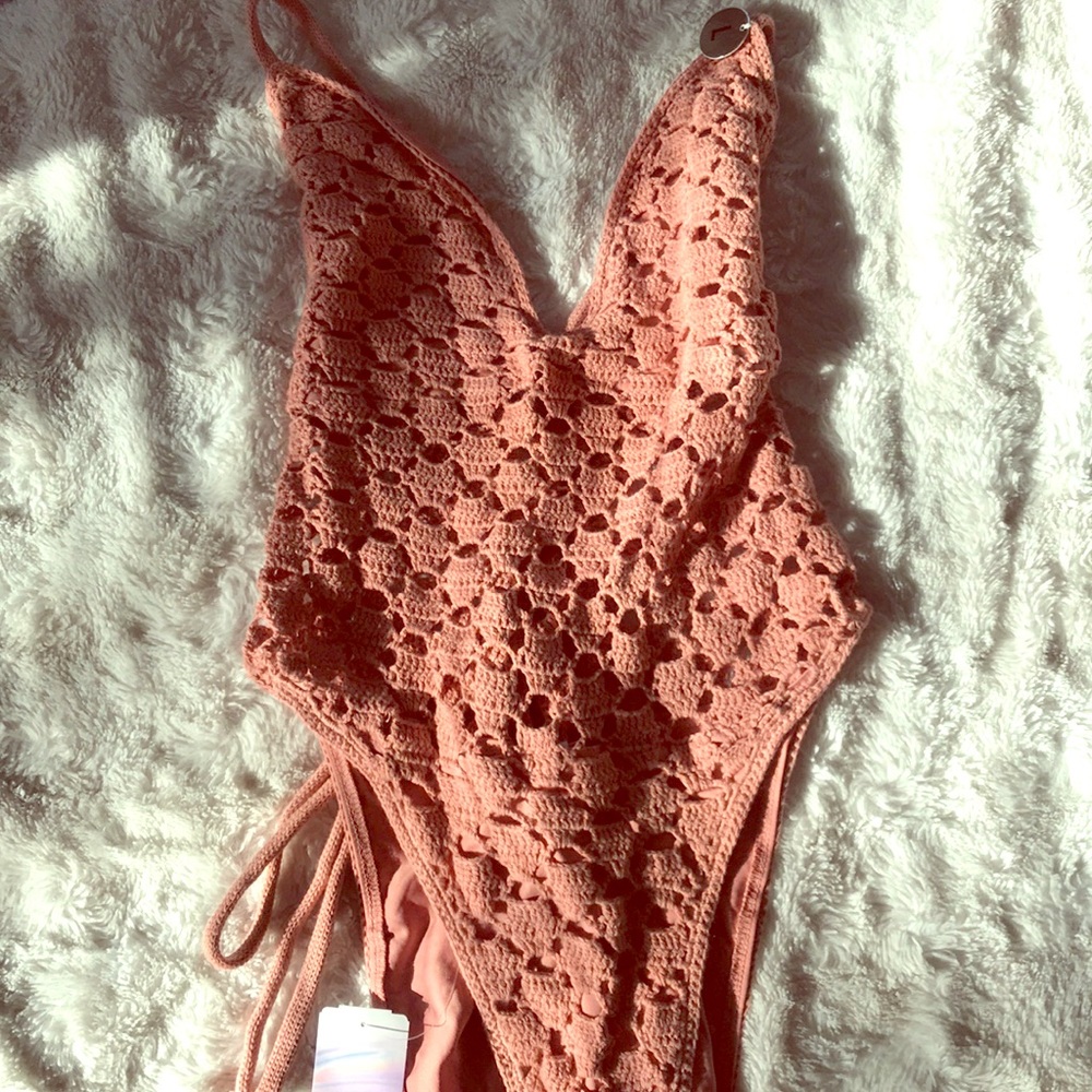 NWT- Crochet and bib cut one piece swimsuits